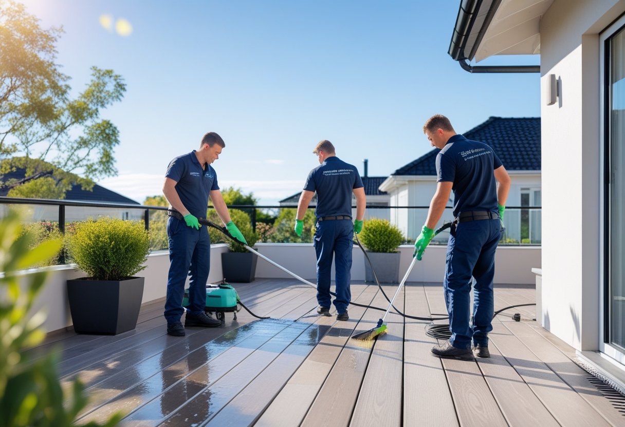 Sådan får du en ren terrasse med hjælp fra ejendomsservice i Nordsjælland